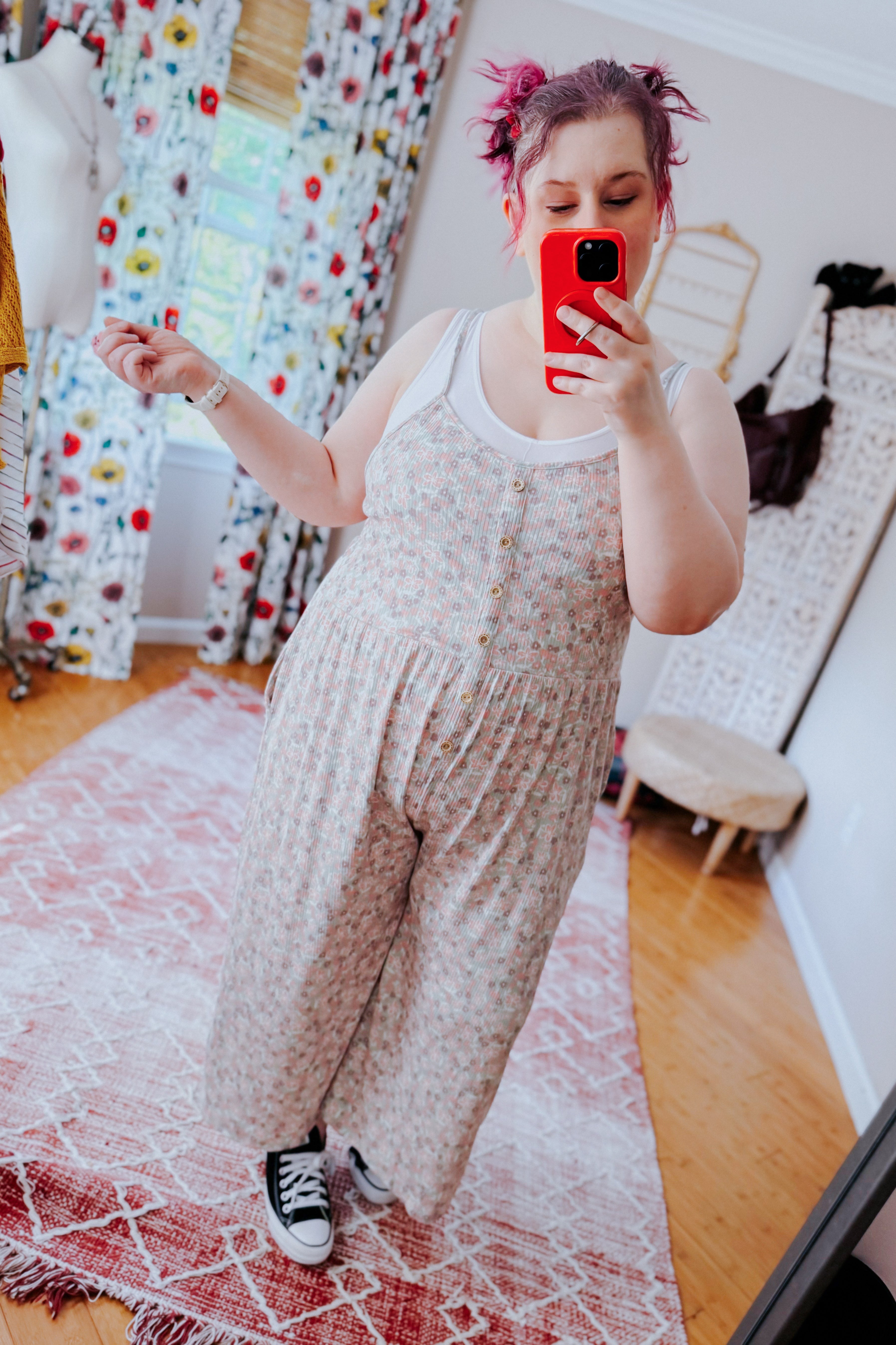Lucky In Love Floral Jumpsuit