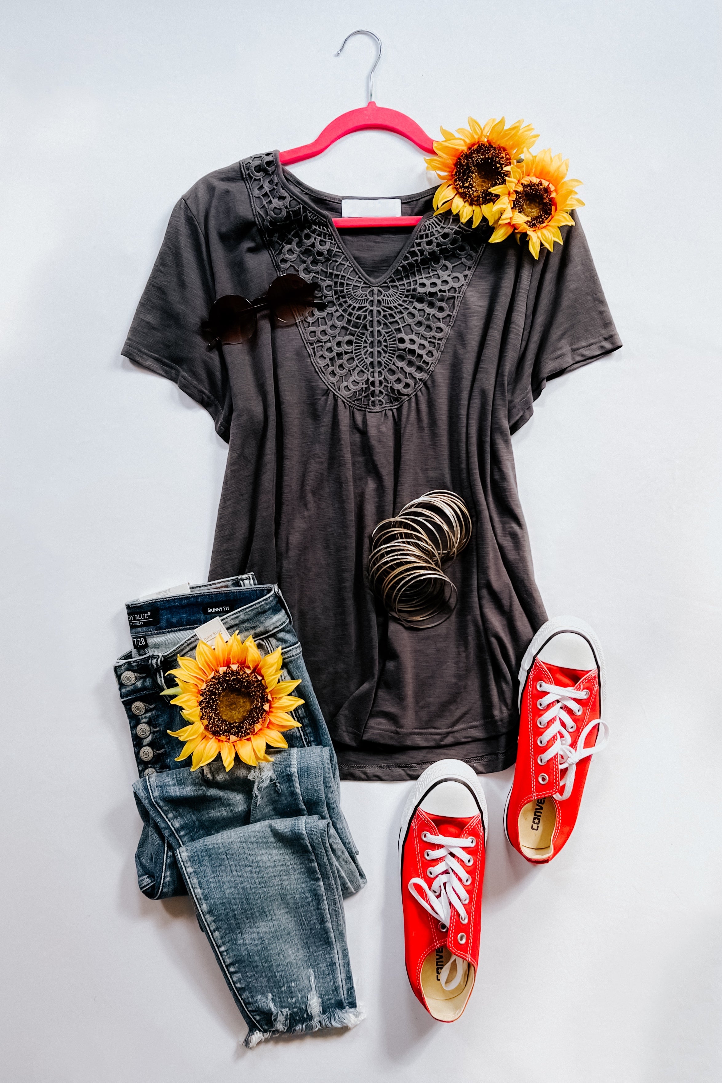 In the Detail Crocheted Accent Top