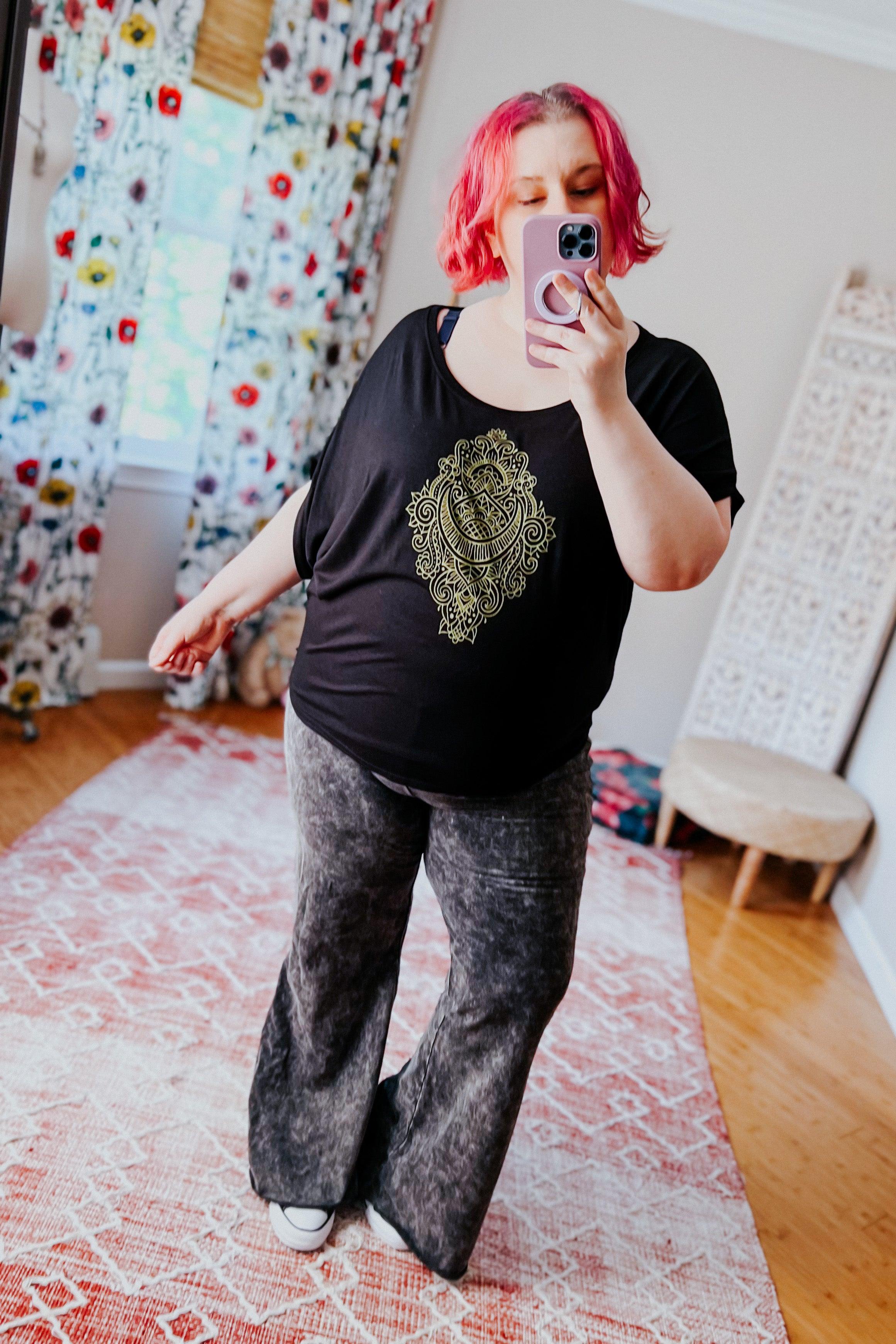 Moon Magic Bamboo Dolman Top - Atomic Wildflower