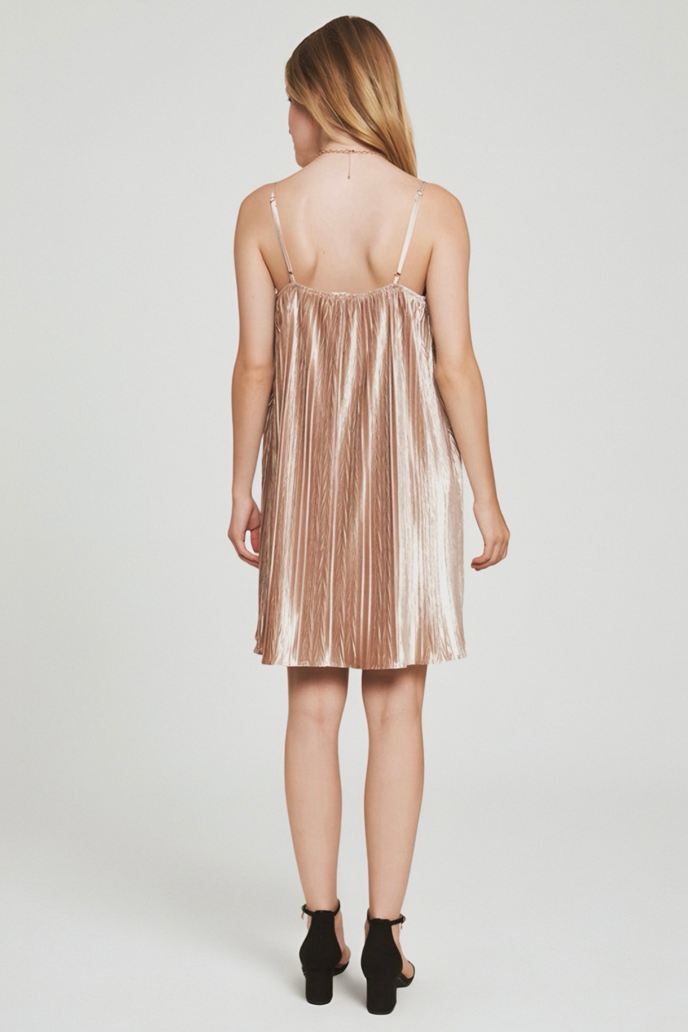 Champagne Toast Velvet Dress