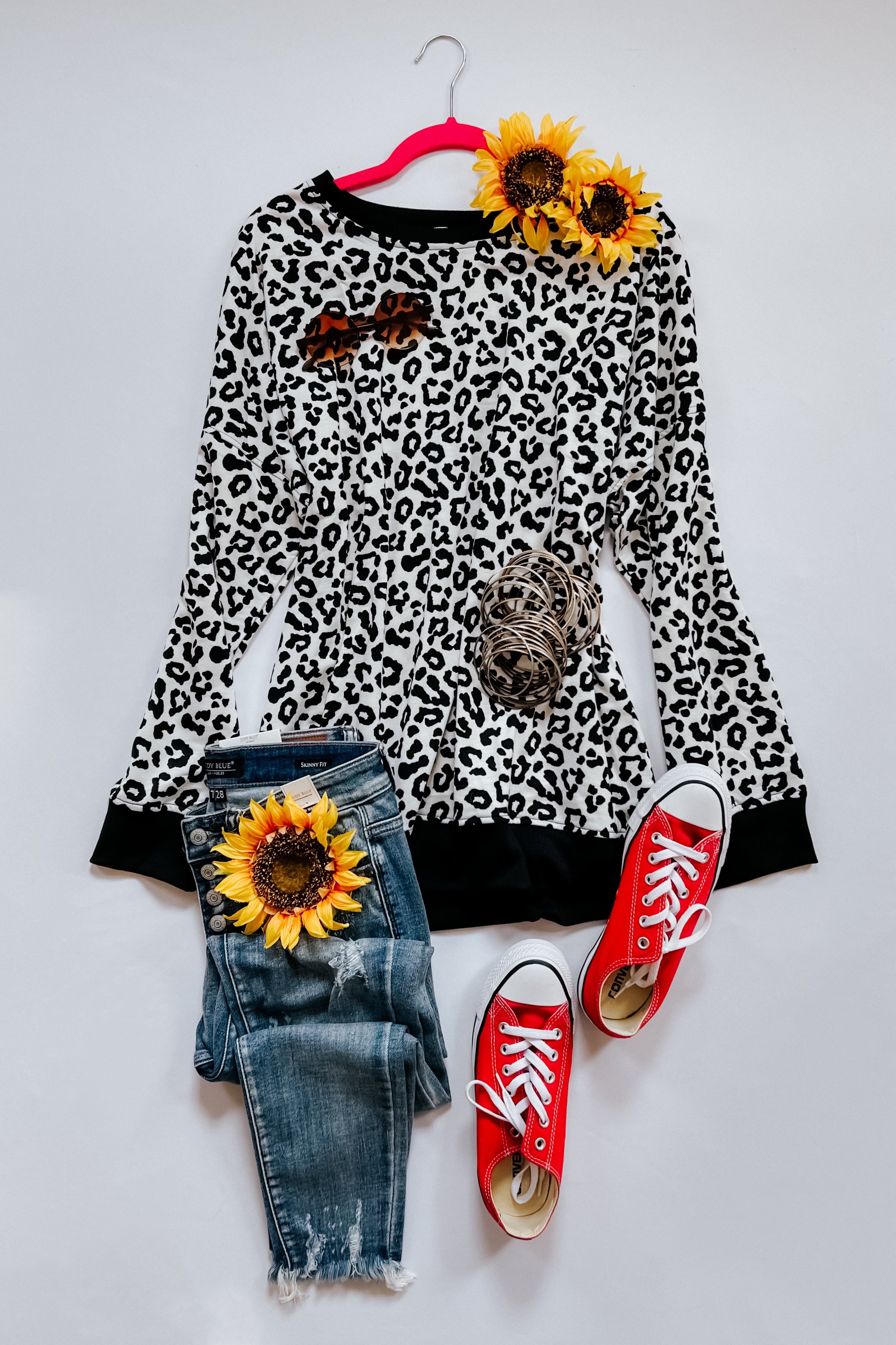 Cozy in Cheetah Pullover Sweatshirt