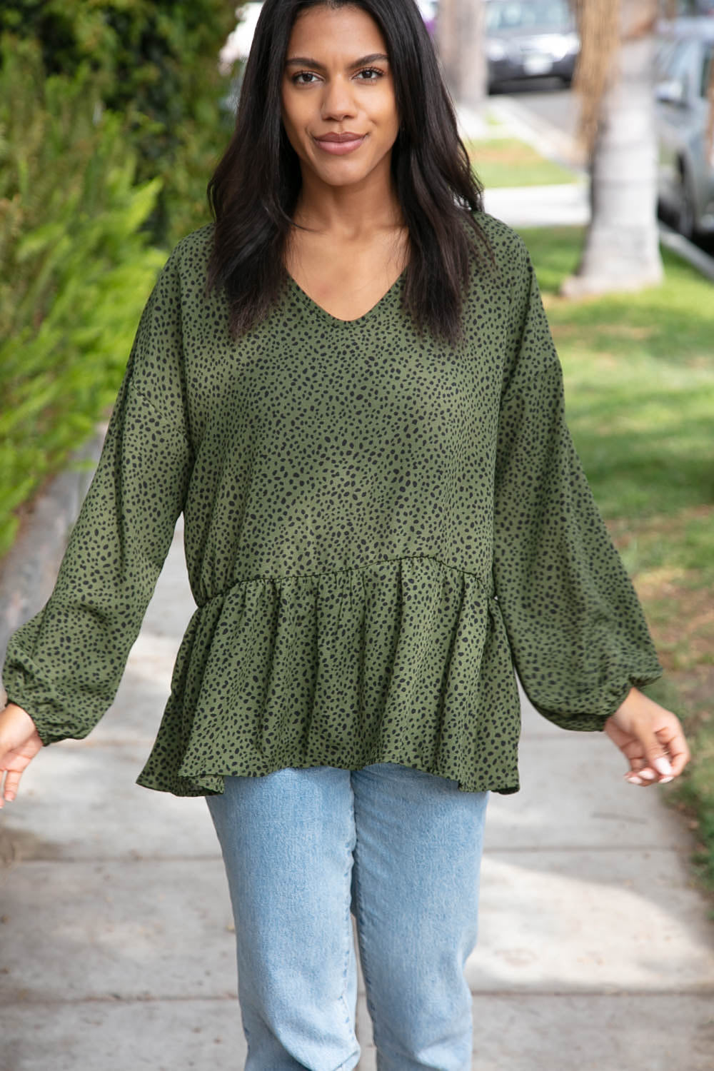 Wild Epiphany Leopard Woven Knit Top