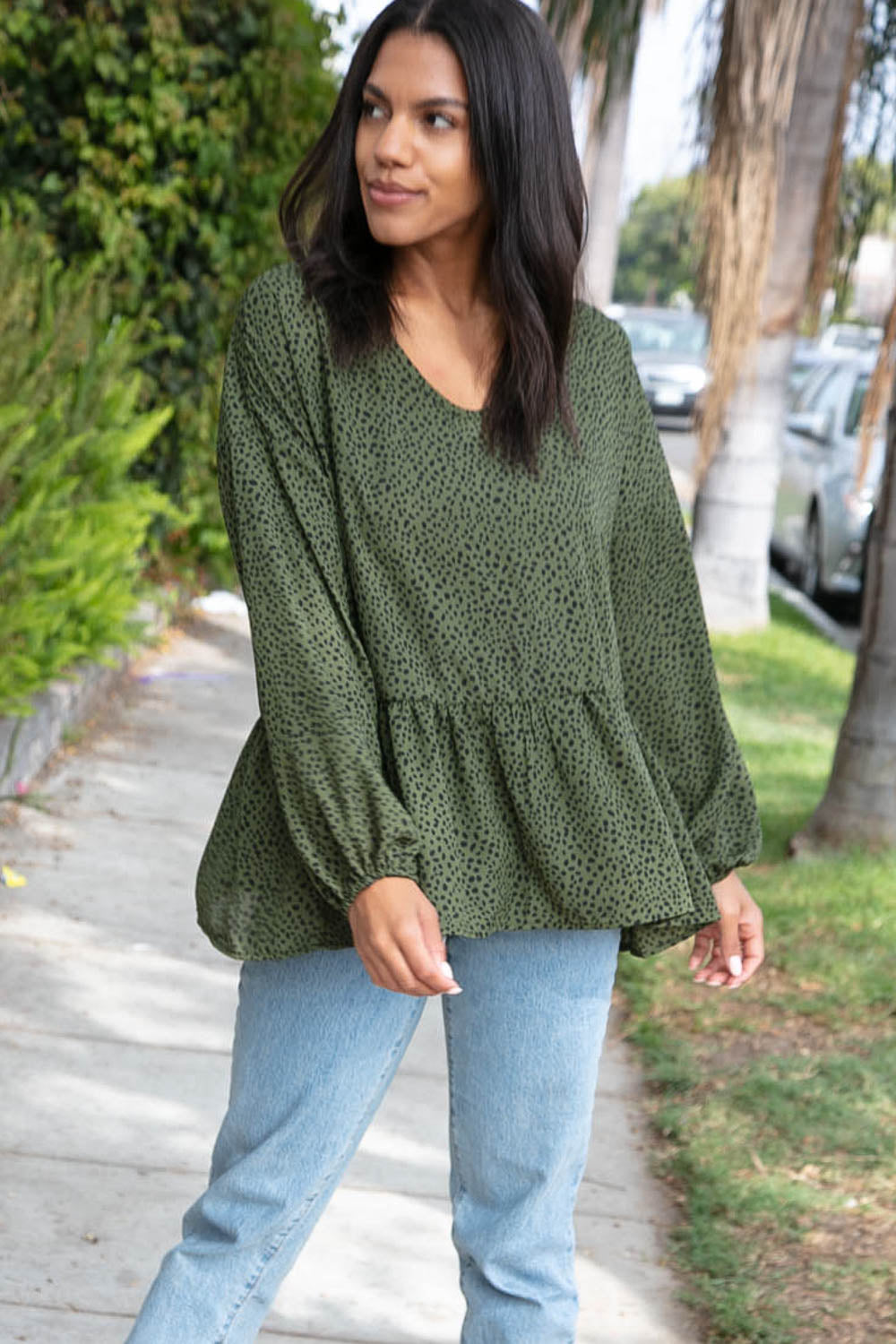 Wild Epiphany Leopard Woven Knit Top