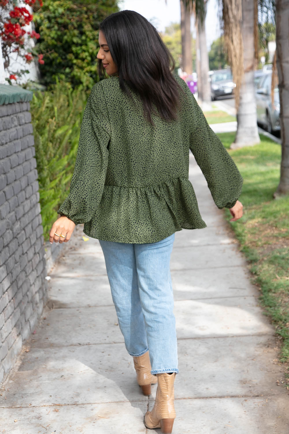 Wild Epiphany Leopard Woven Knit Top
