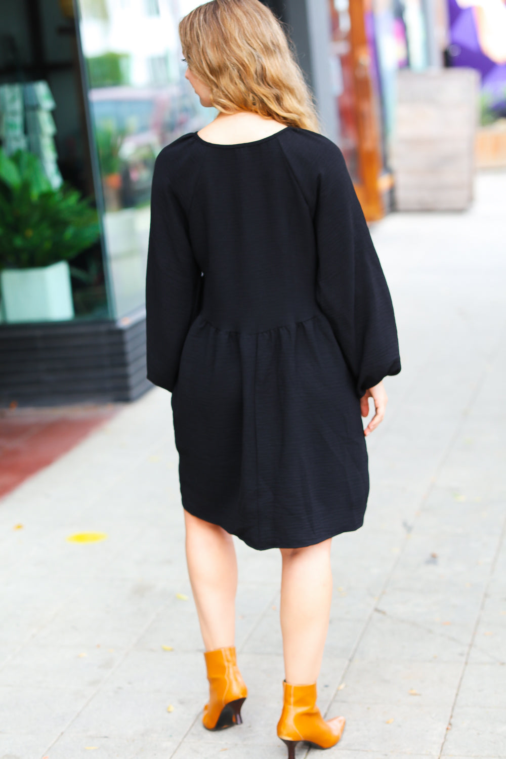 All I Need Woven Babydoll Dress • Black
