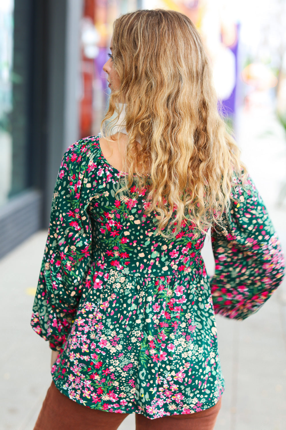 In My Thoughts Floral Babydoll Top