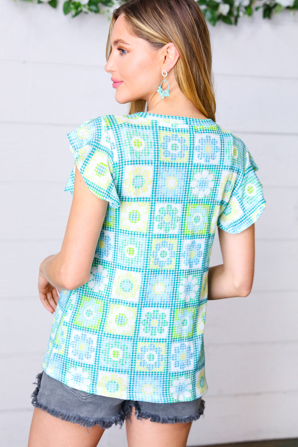 Good Side Flutter Sleeve Top