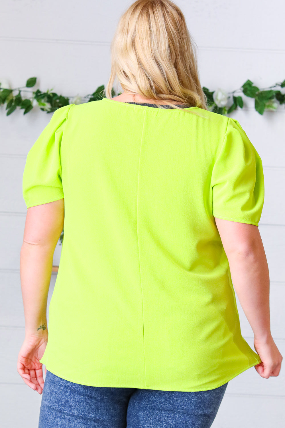 Mile A Minute Puff Sleeve Top - Atomic Wildflower