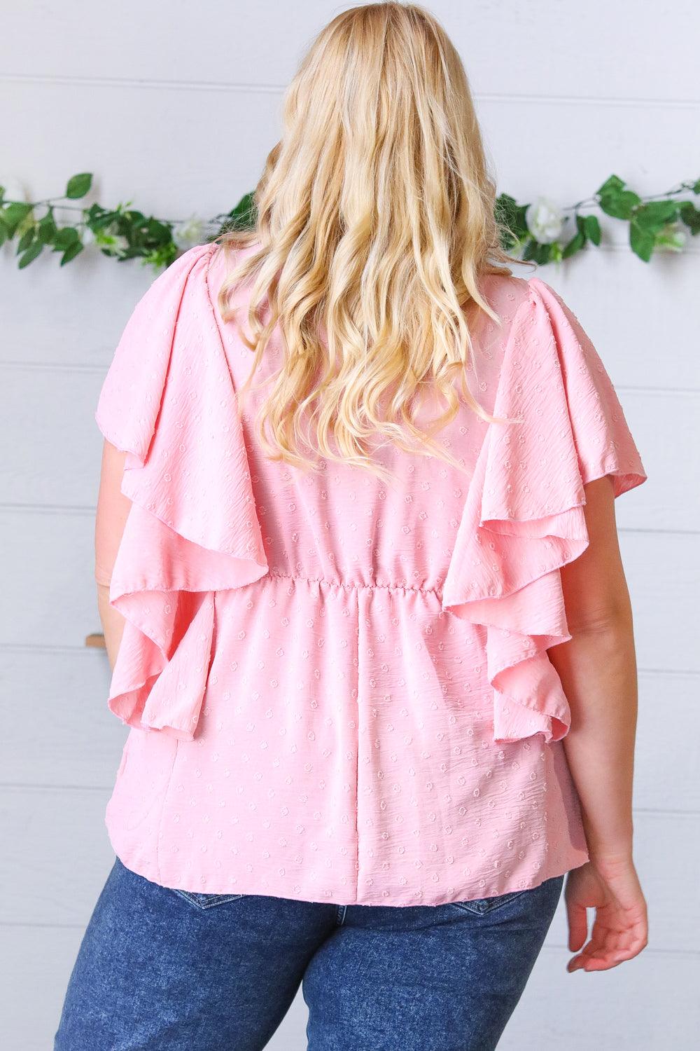 Big Love Swiss Dot Woven Top - Atomic Wildflower