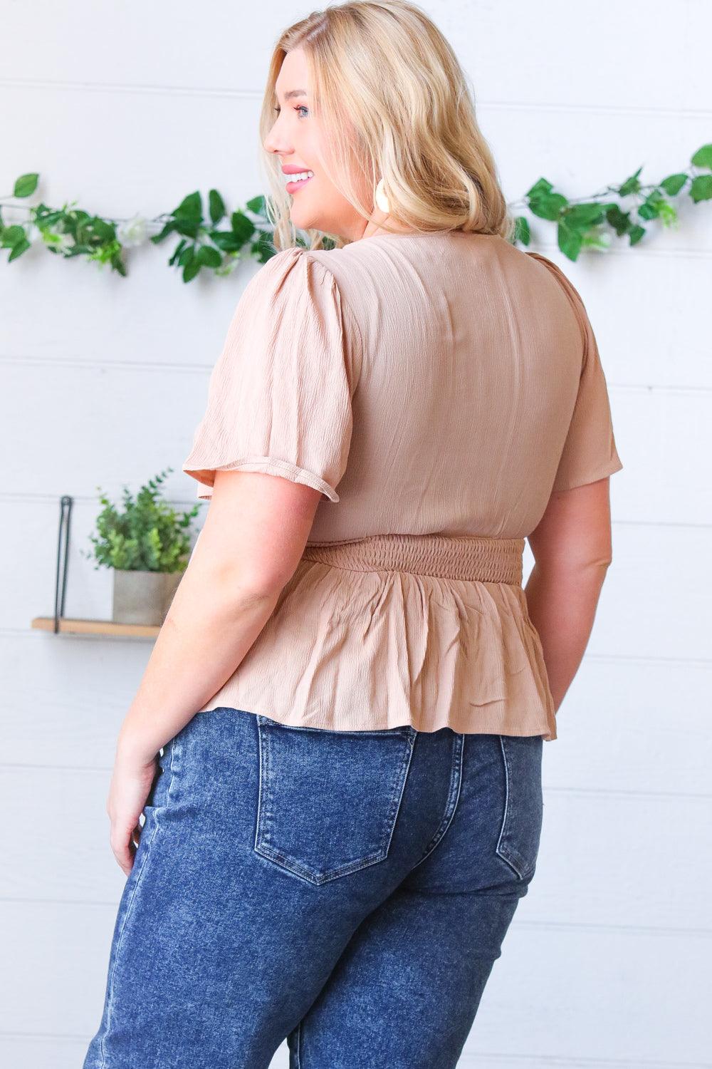 Lille Embroidered Babydoll Top - Atomic Wildflower
