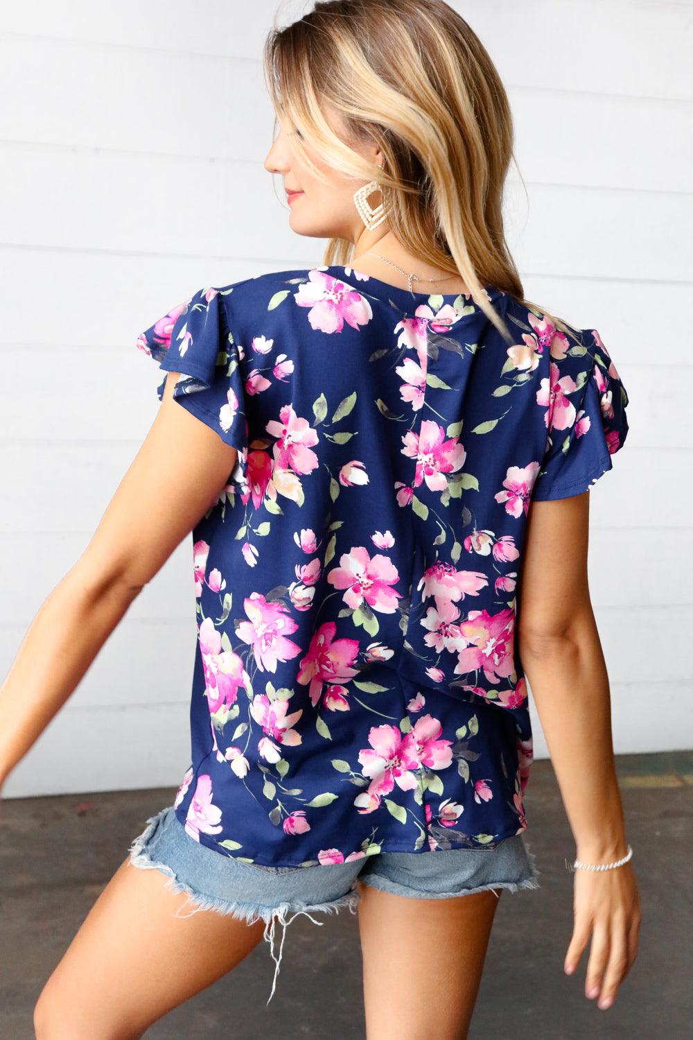 It’s Fate Frilled Short Sleeve Top