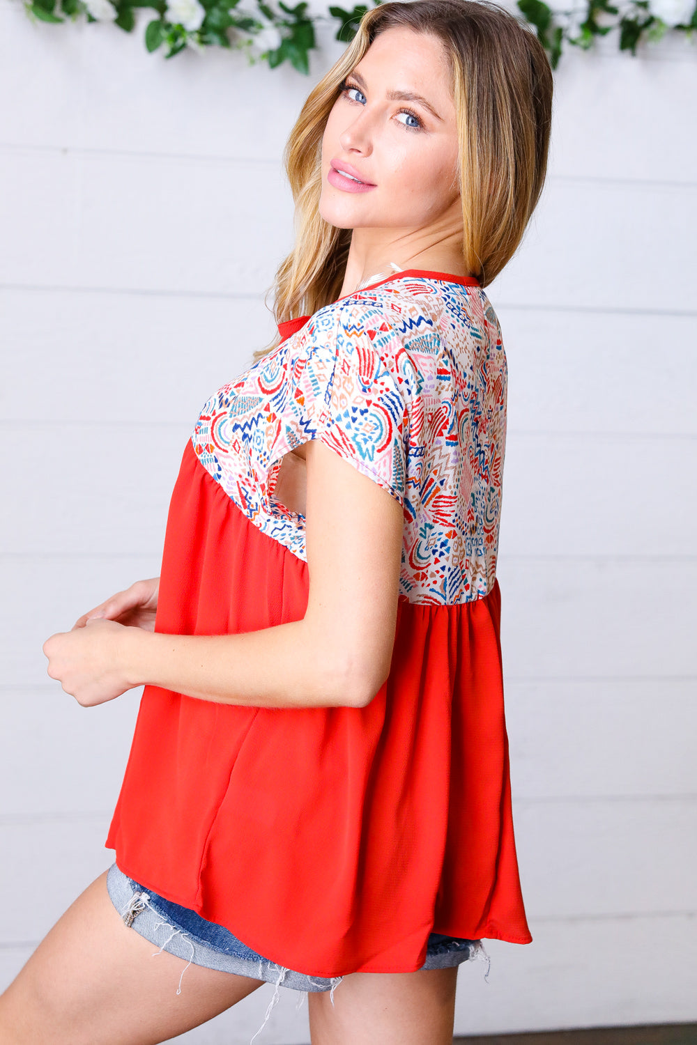 Set For Days Dolman Top - Atomic Wildflower