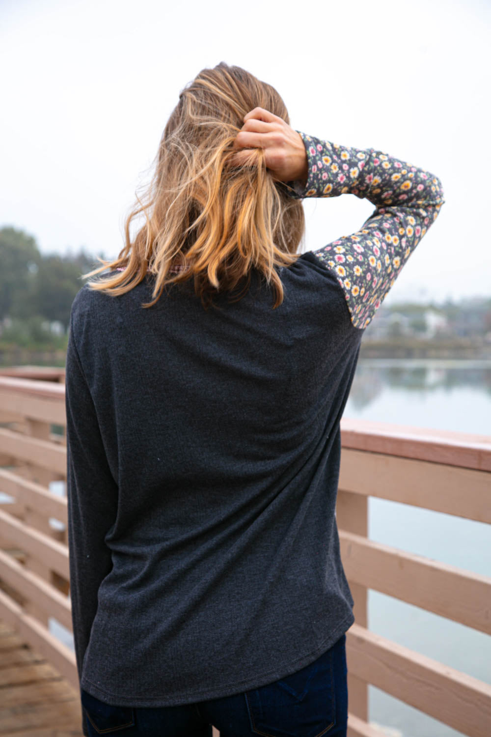 Mix A Lot Jacquard Terry Top