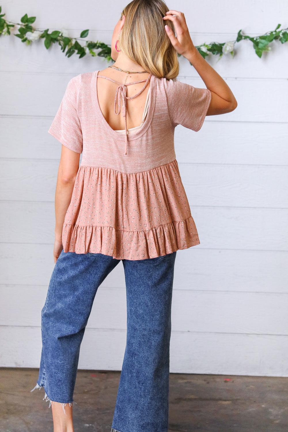 Misty Morning Tie Back Top - Atomic Wildflower