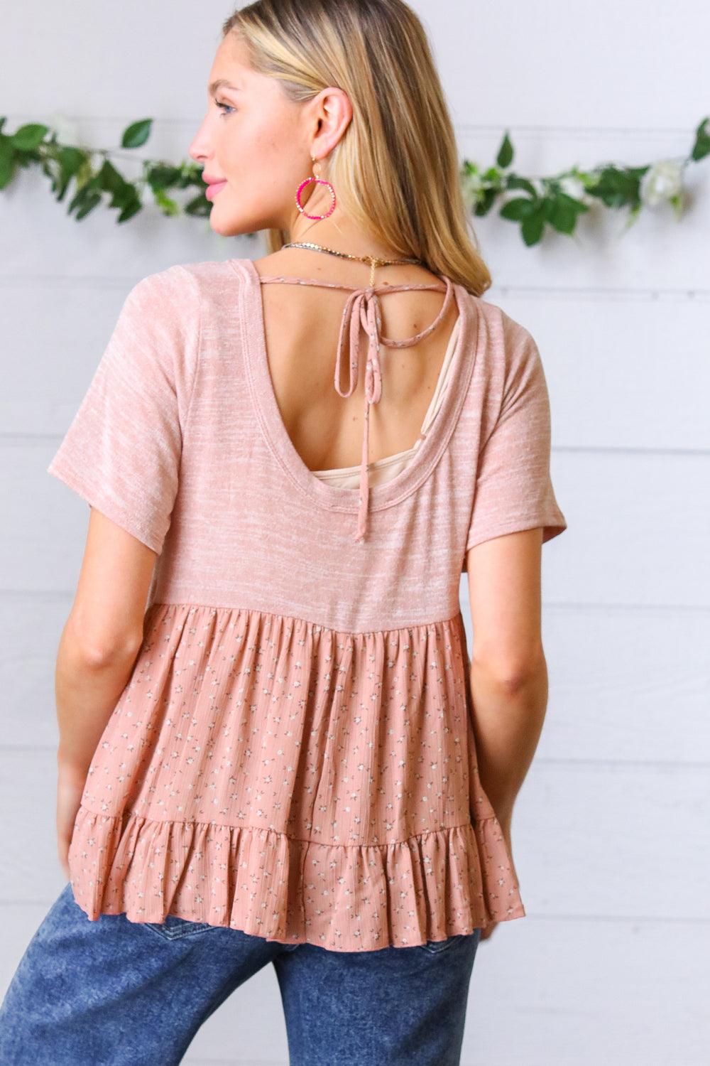 Misty Morning Tie Back Top - Atomic Wildflower