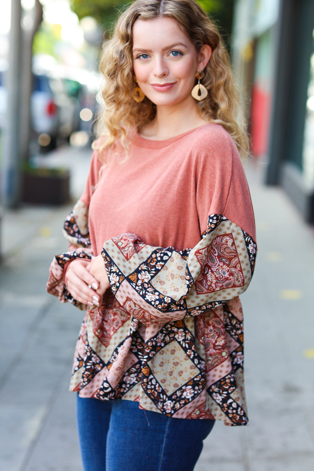 Ready Or Not French Terry Babydoll Top
