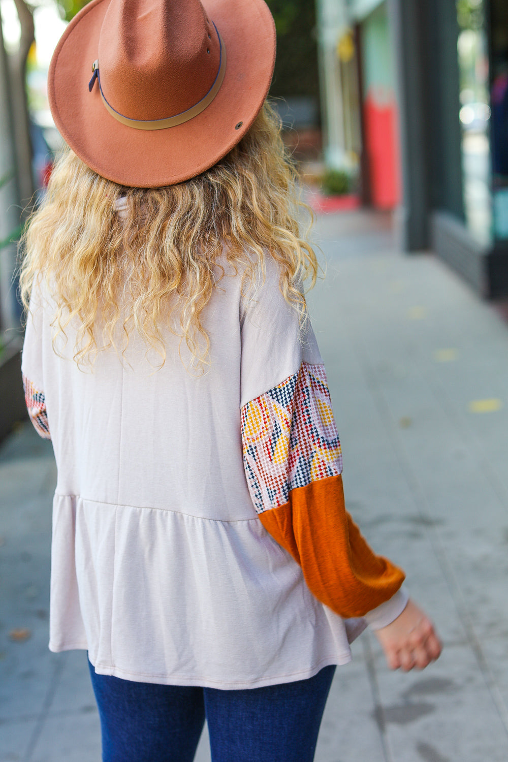 Easy Days Ahead Turtleneck Babydoll Top