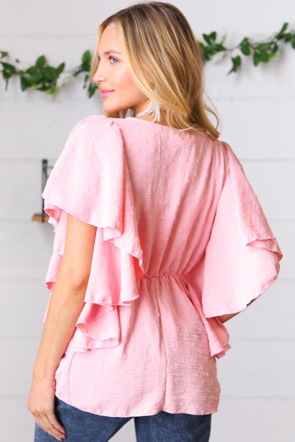 Big Love Swiss Dot Woven Top - Atomic Wildflower