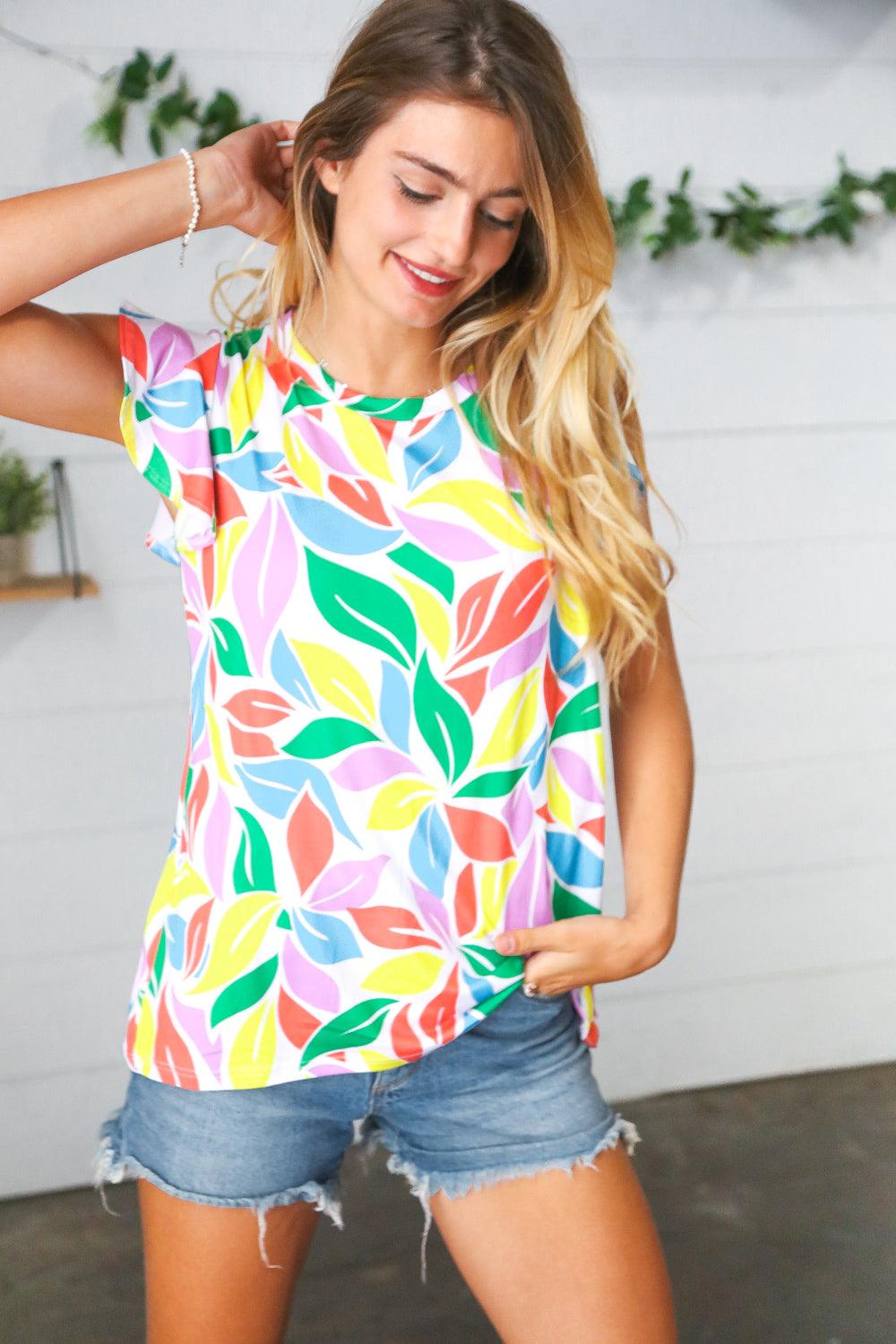 Wait For You Flutter Sleeve Top
