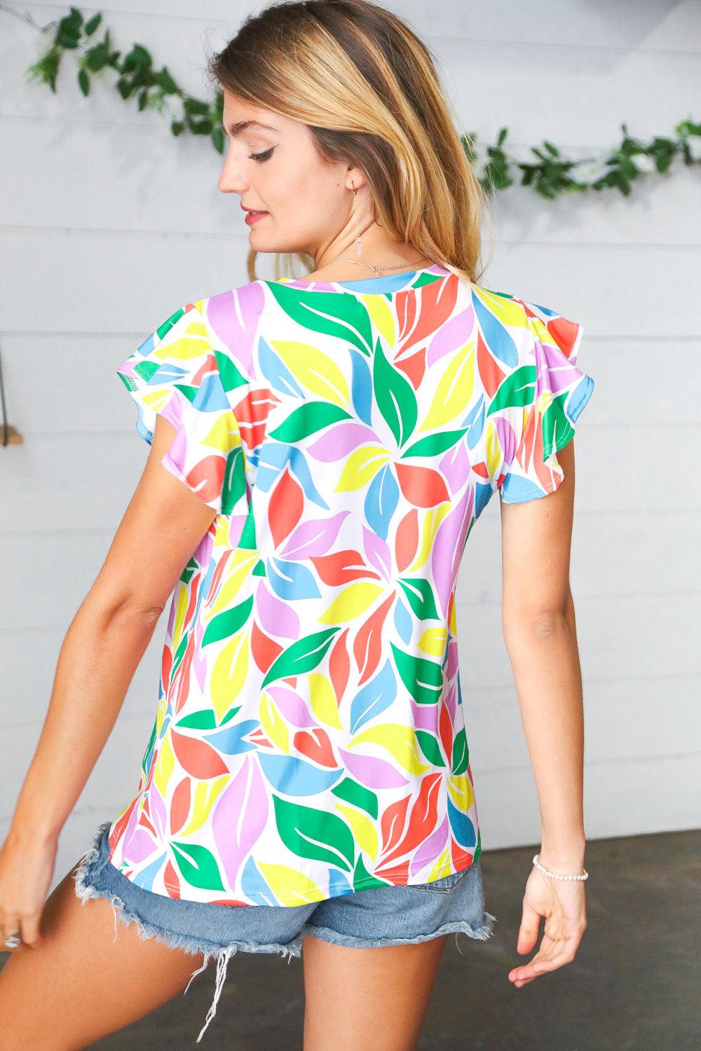 Wait For You Flutter Sleeve Top