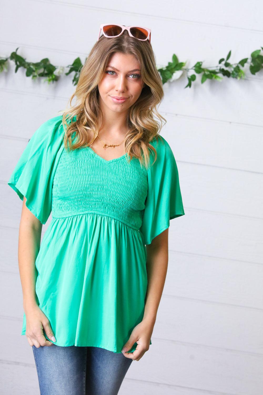 No End Flutter Sleeve Top - Atomic Wildflower