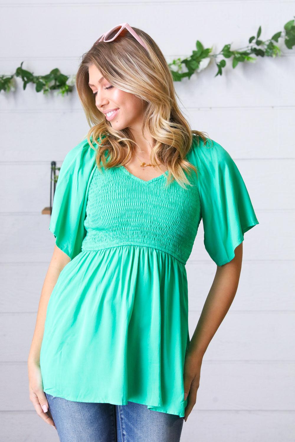 No End Flutter Sleeve Top - Atomic Wildflower