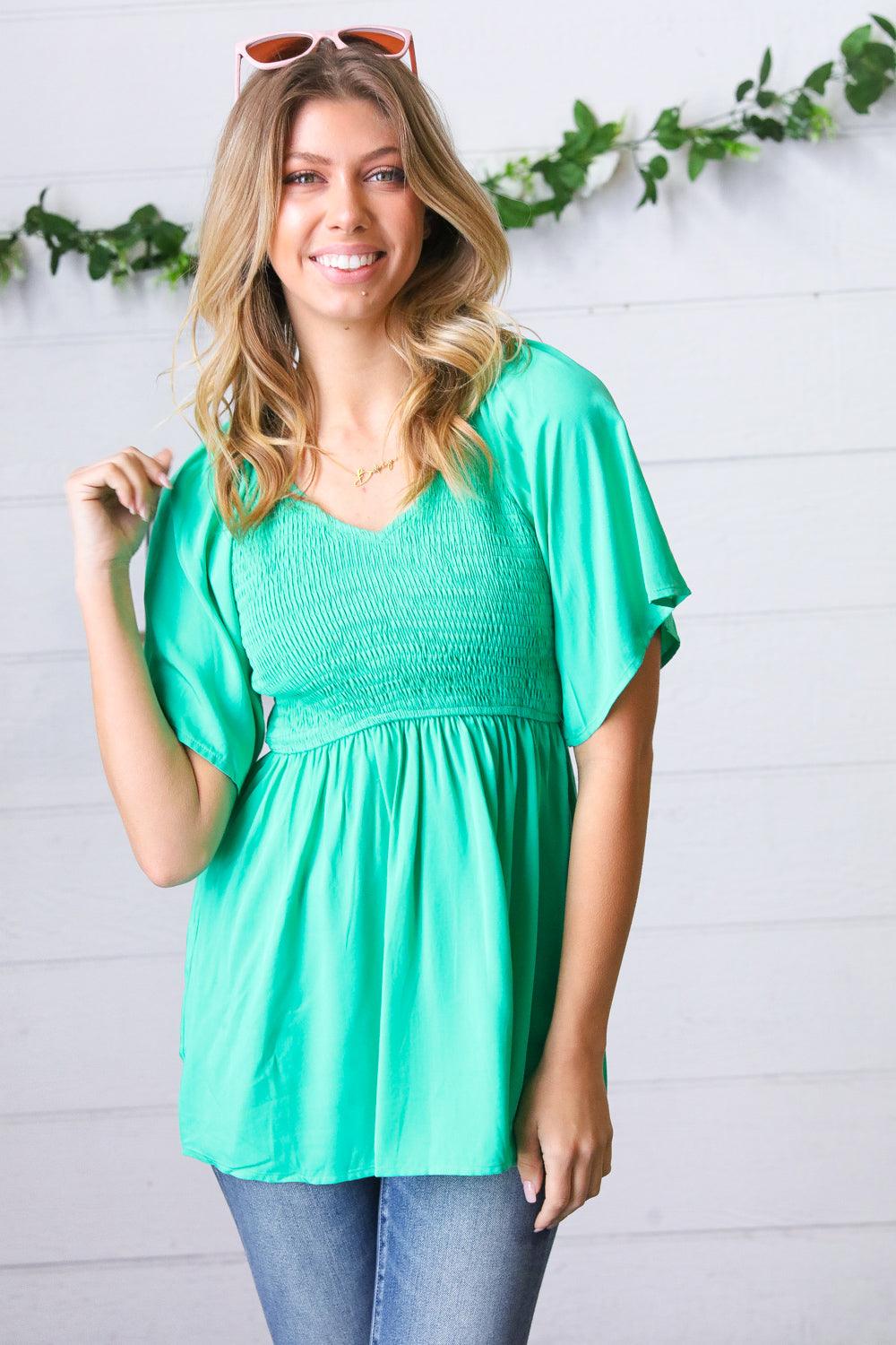 No End Flutter Sleeve Top - Atomic Wildflower
