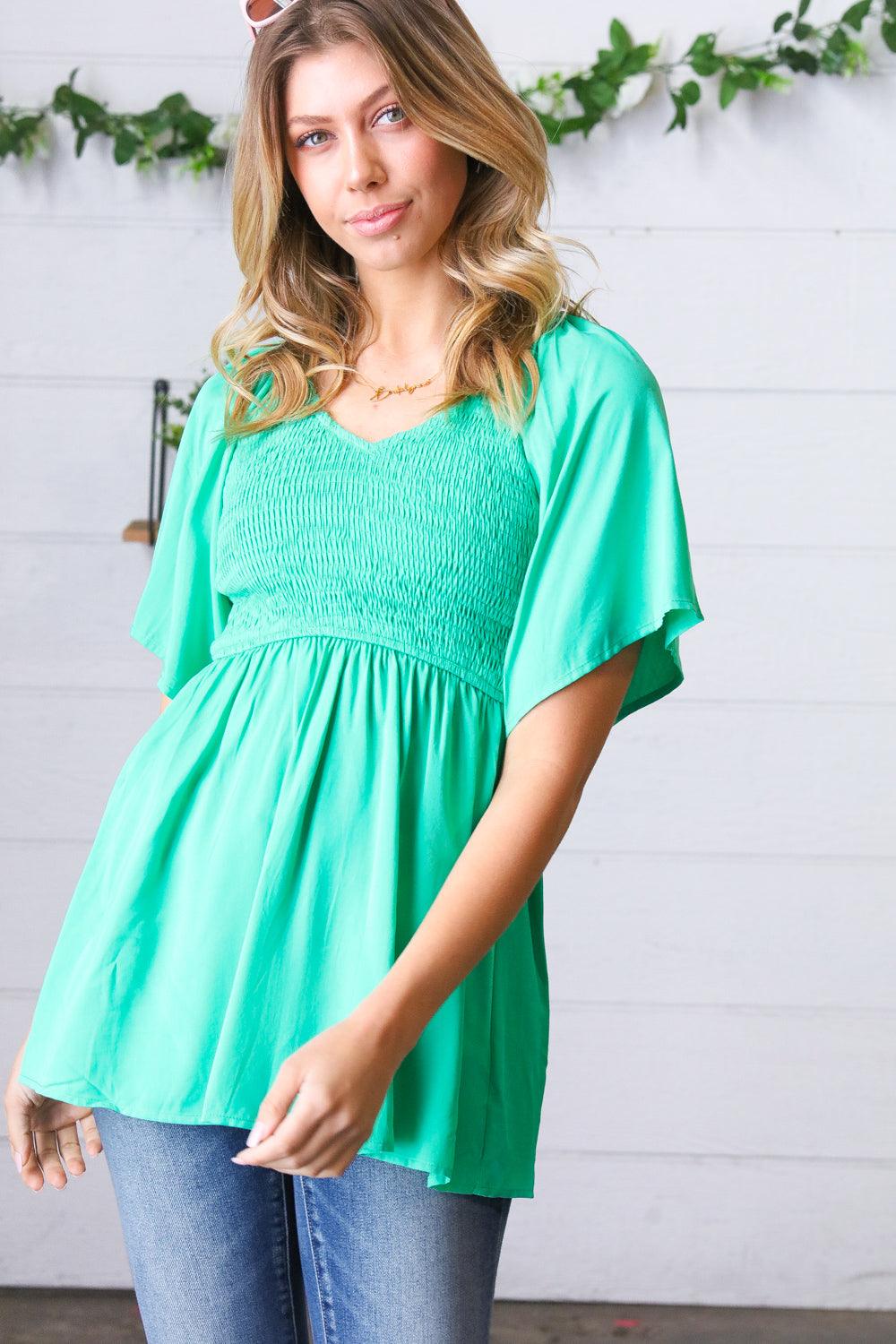 No End Flutter Sleeve Top - Atomic Wildflower
