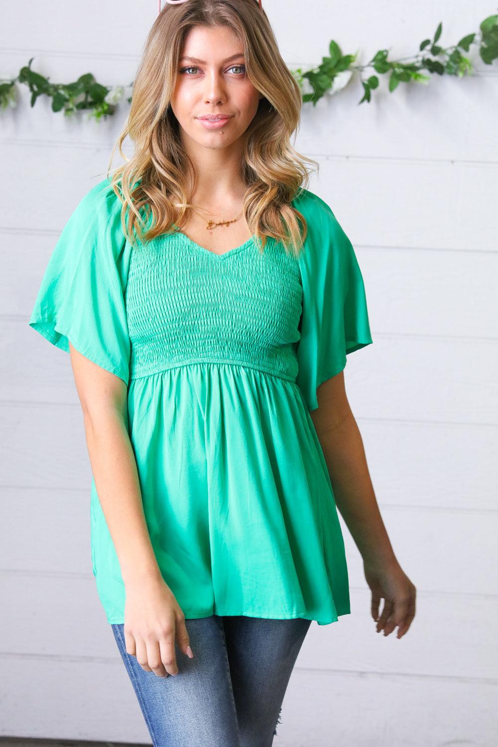 No End Flutter Sleeve Top - Atomic Wildflower