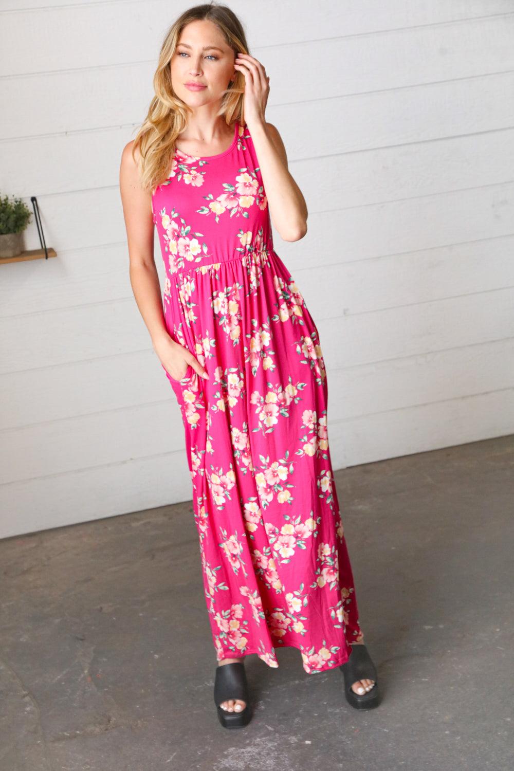 Feelin It Sleeveless Maxi Dress