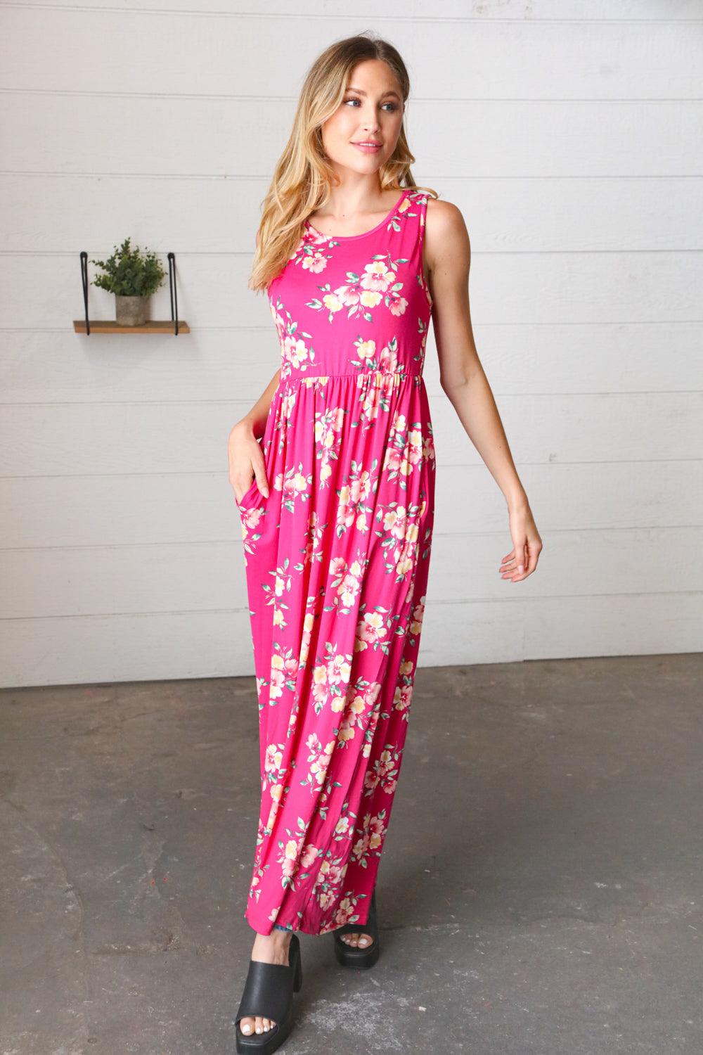 Feelin It Sleeveless Maxi Dress