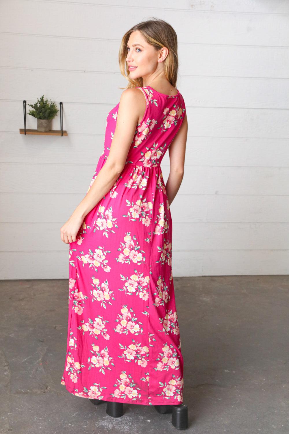 Feelin It Sleeveless Maxi Dress