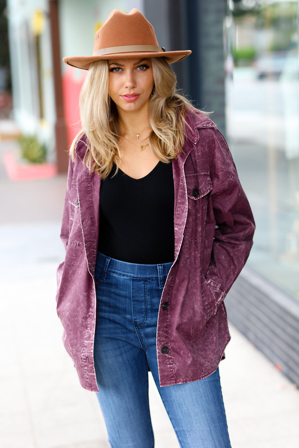 Lizzie Oversized Lightweight Washed Shacket