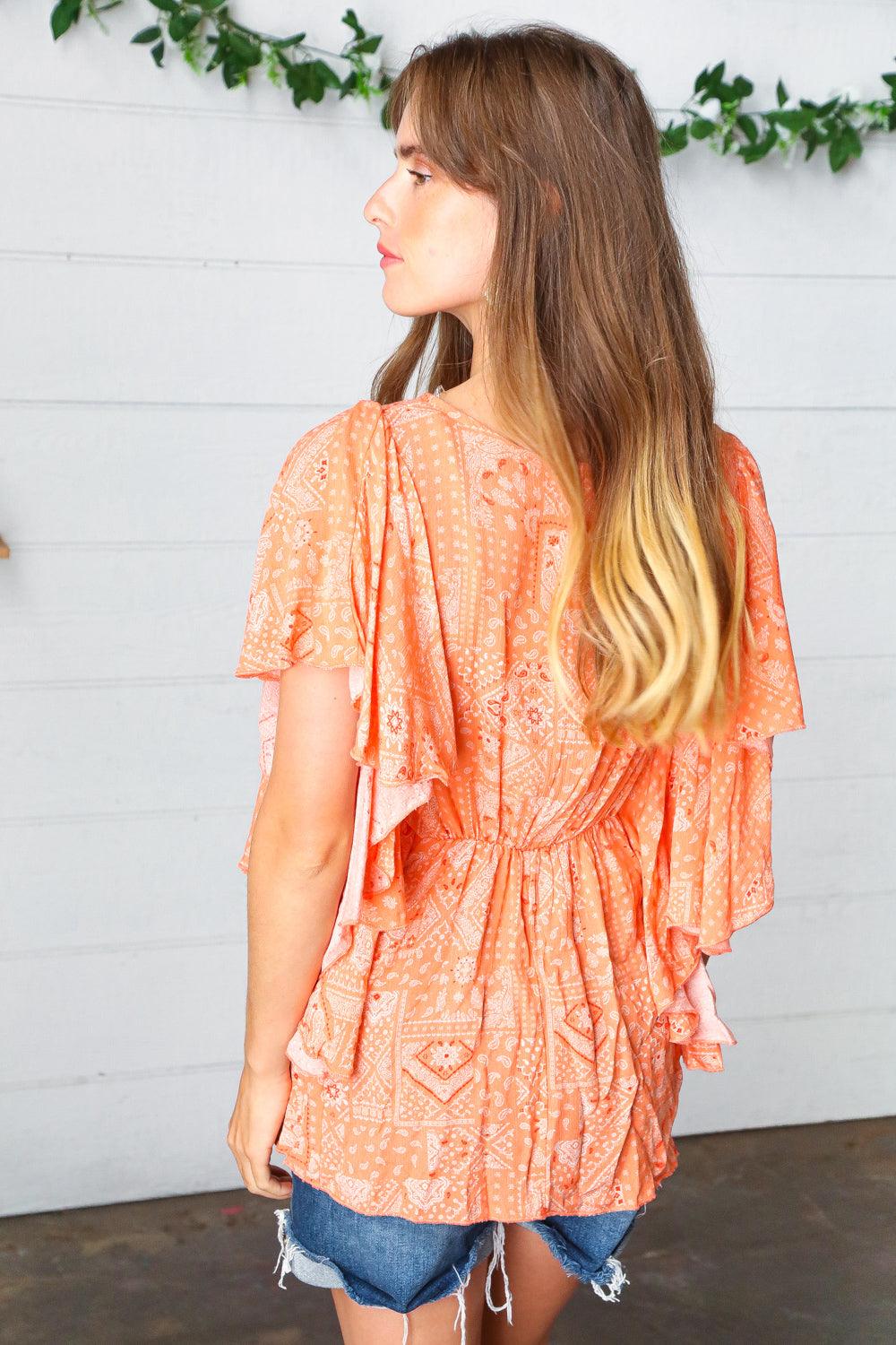 All Too Well Ruffle Top - Atomic Wildflower