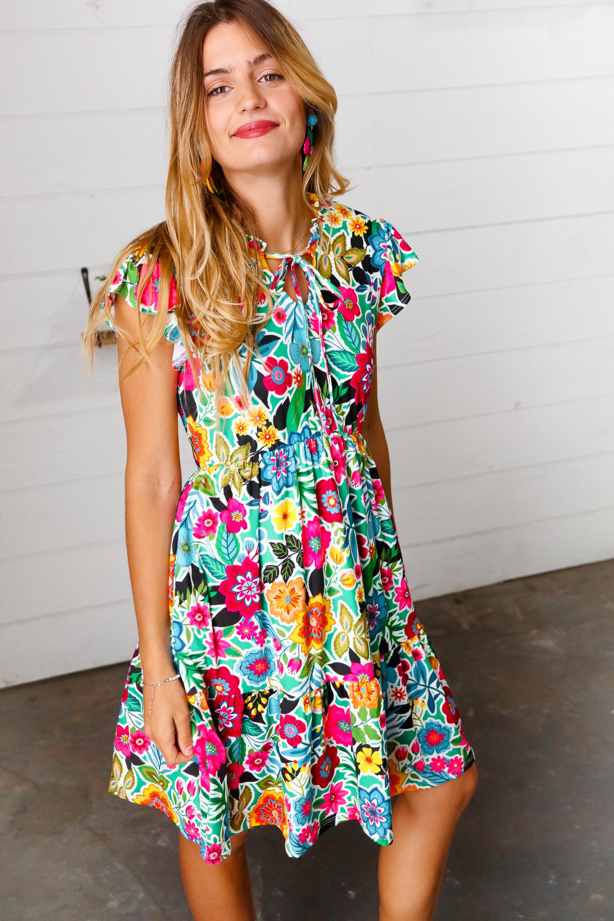 Equinox Ruffled Dress