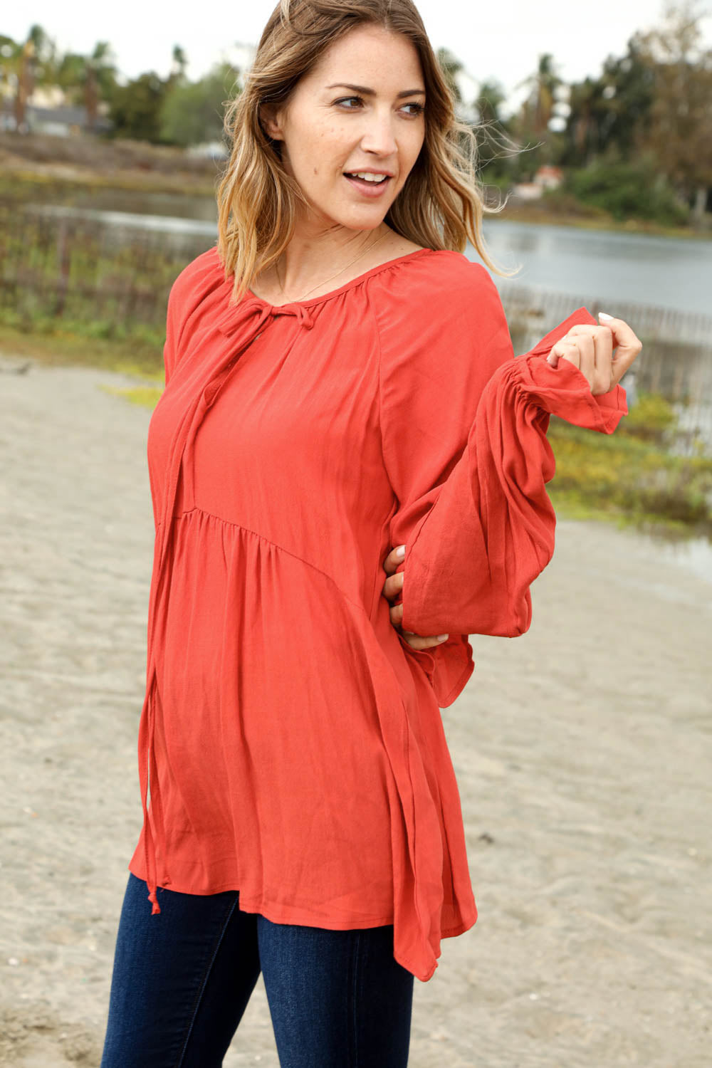 Singing In The Rain Babydoll Woven Top