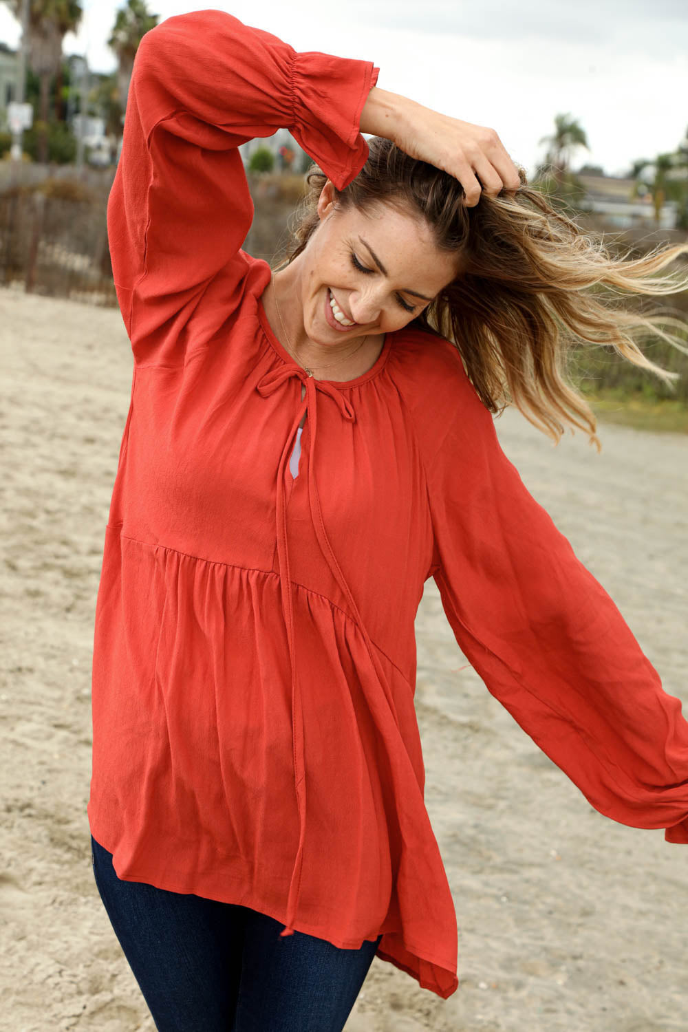 Singing In The Rain Babydoll Woven Top