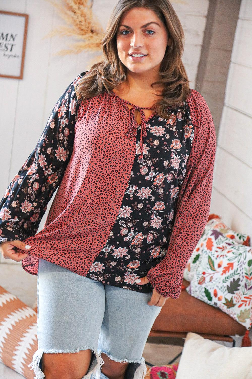 Wildflower Pattern Block Top - Atomic Wildflower