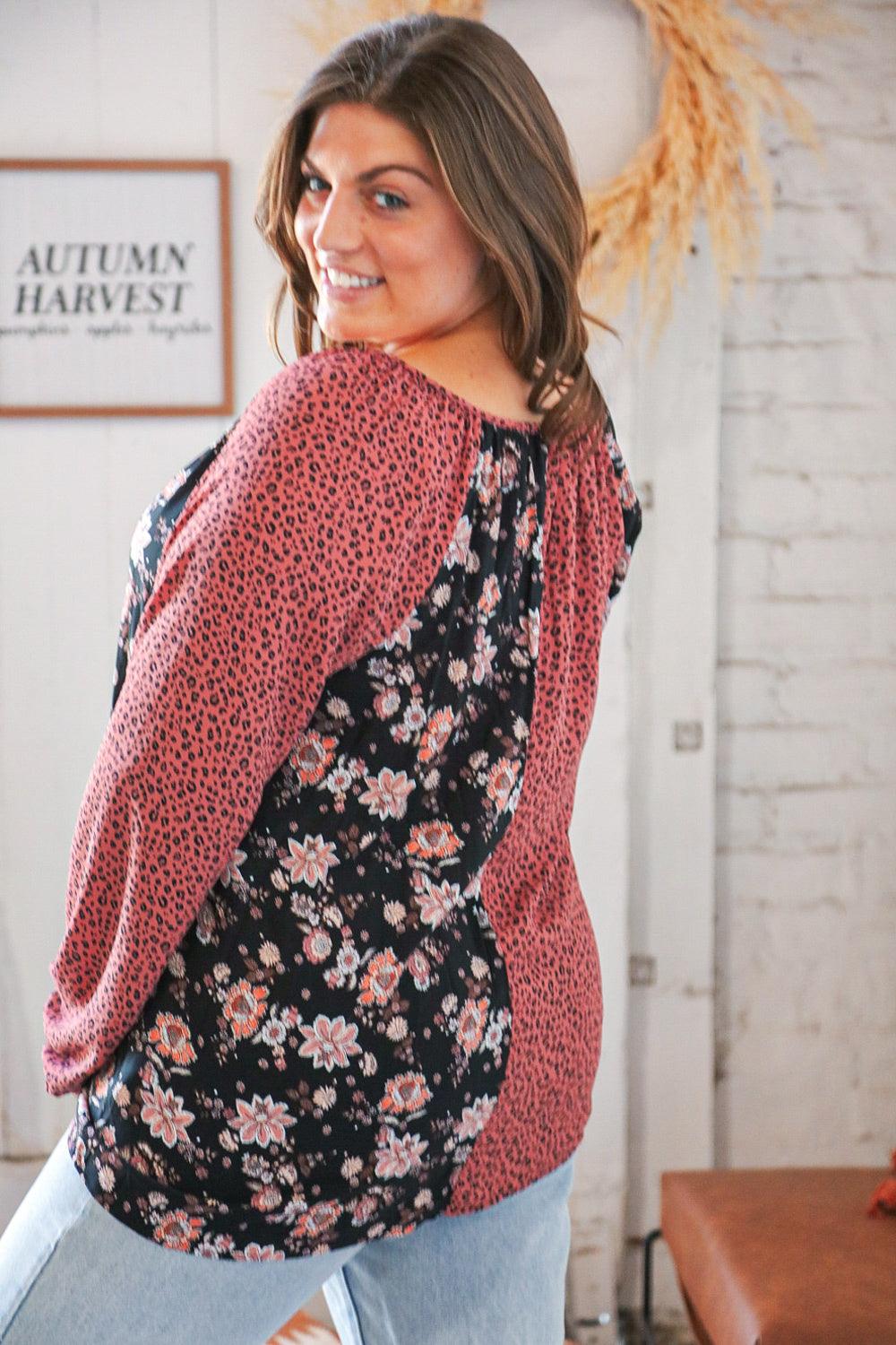 Wildflower Pattern Block Top - Atomic Wildflower