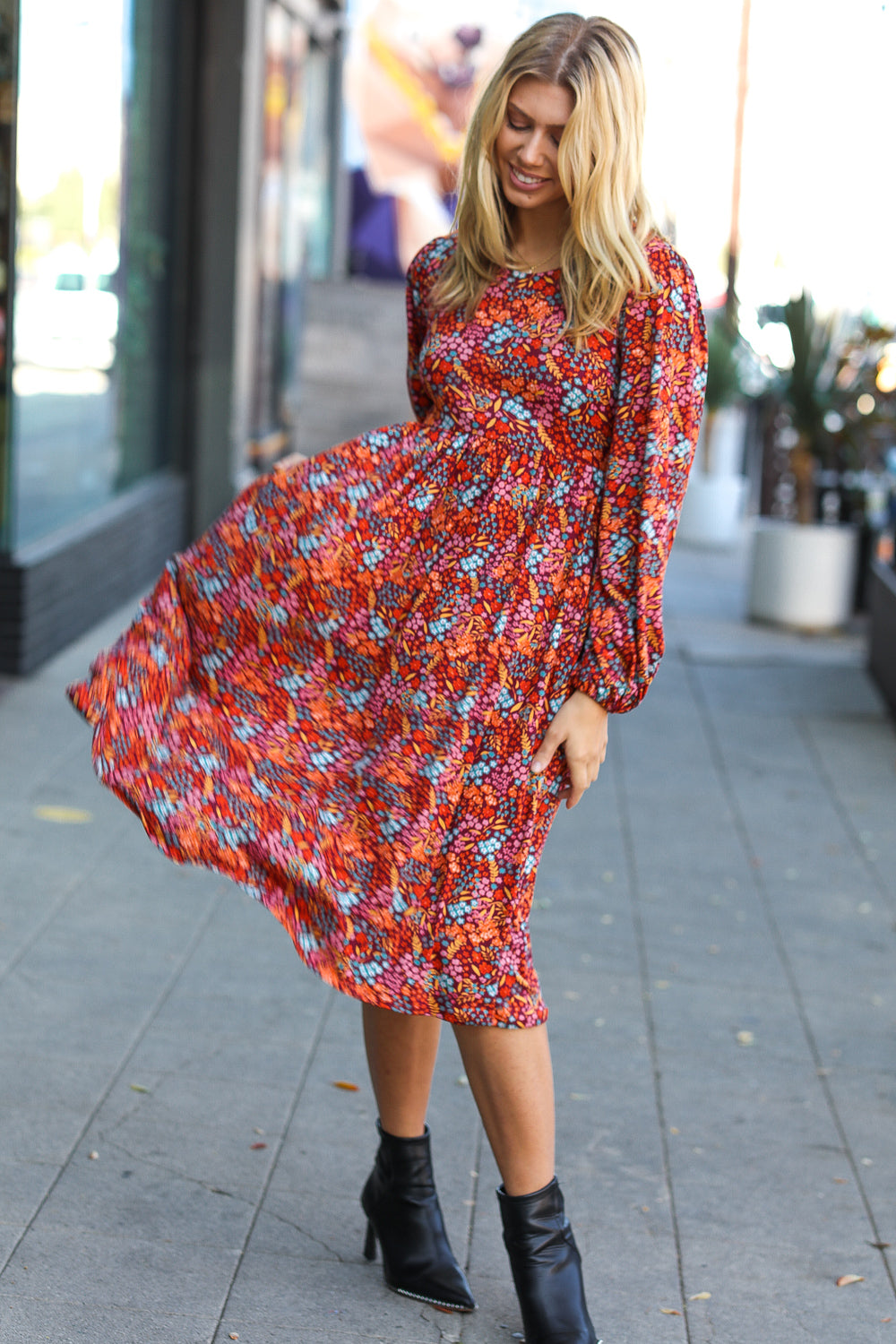 Ruth Ditzy Floral Midi Dress