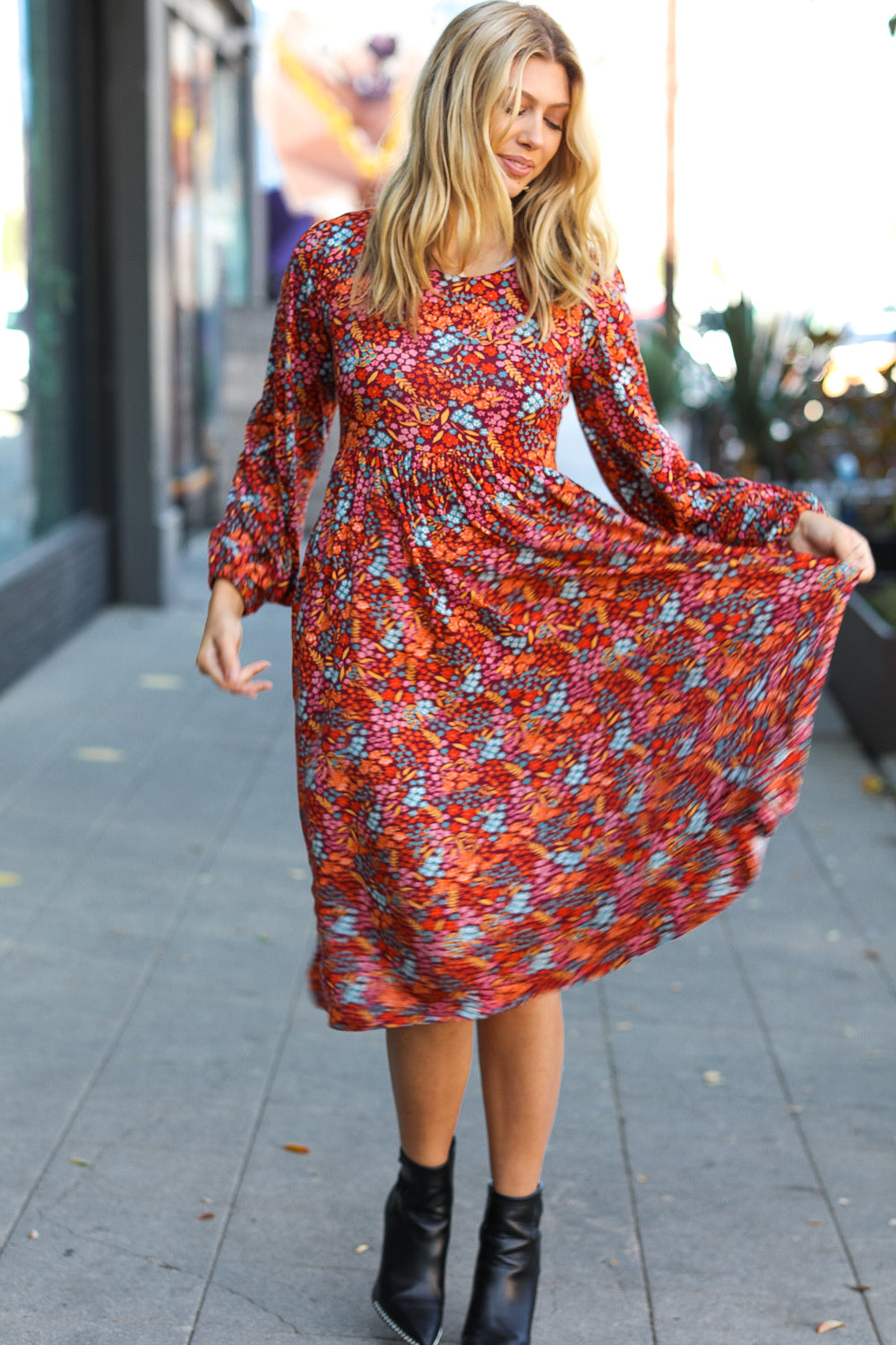 Ruth Ditzy Floral Midi Dress