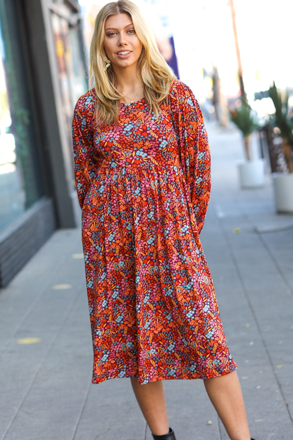 Ruth Ditzy Floral Midi Dress