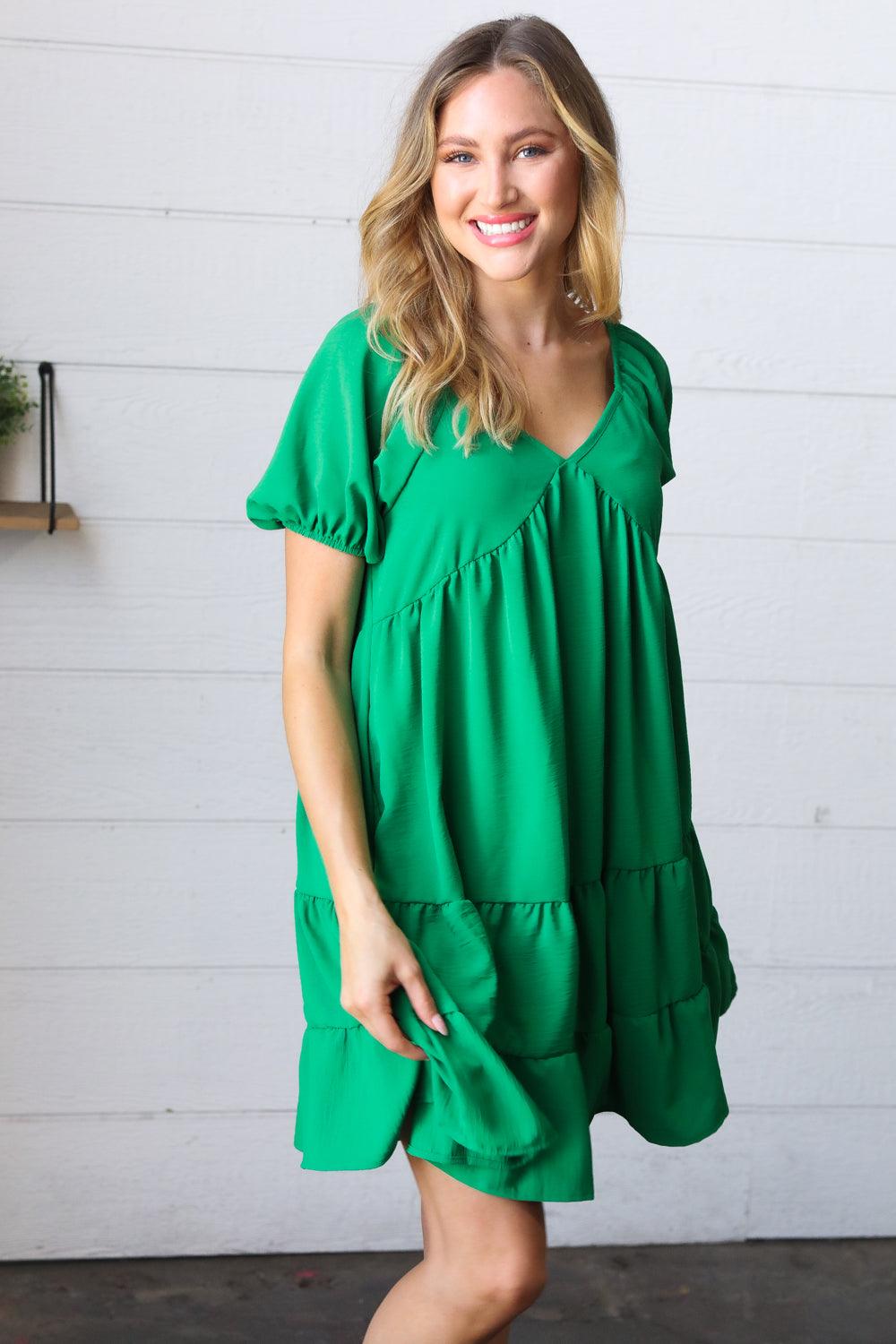 Walk On By Tiered Dress - Atomic Wildflower