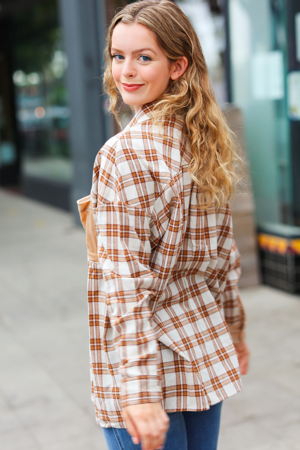 Eyes On You Plaid Button Down Top