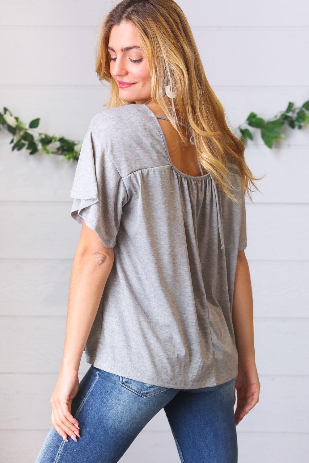 Stay Awhile Crochet Square Neck Top - Atomic Wildflower
