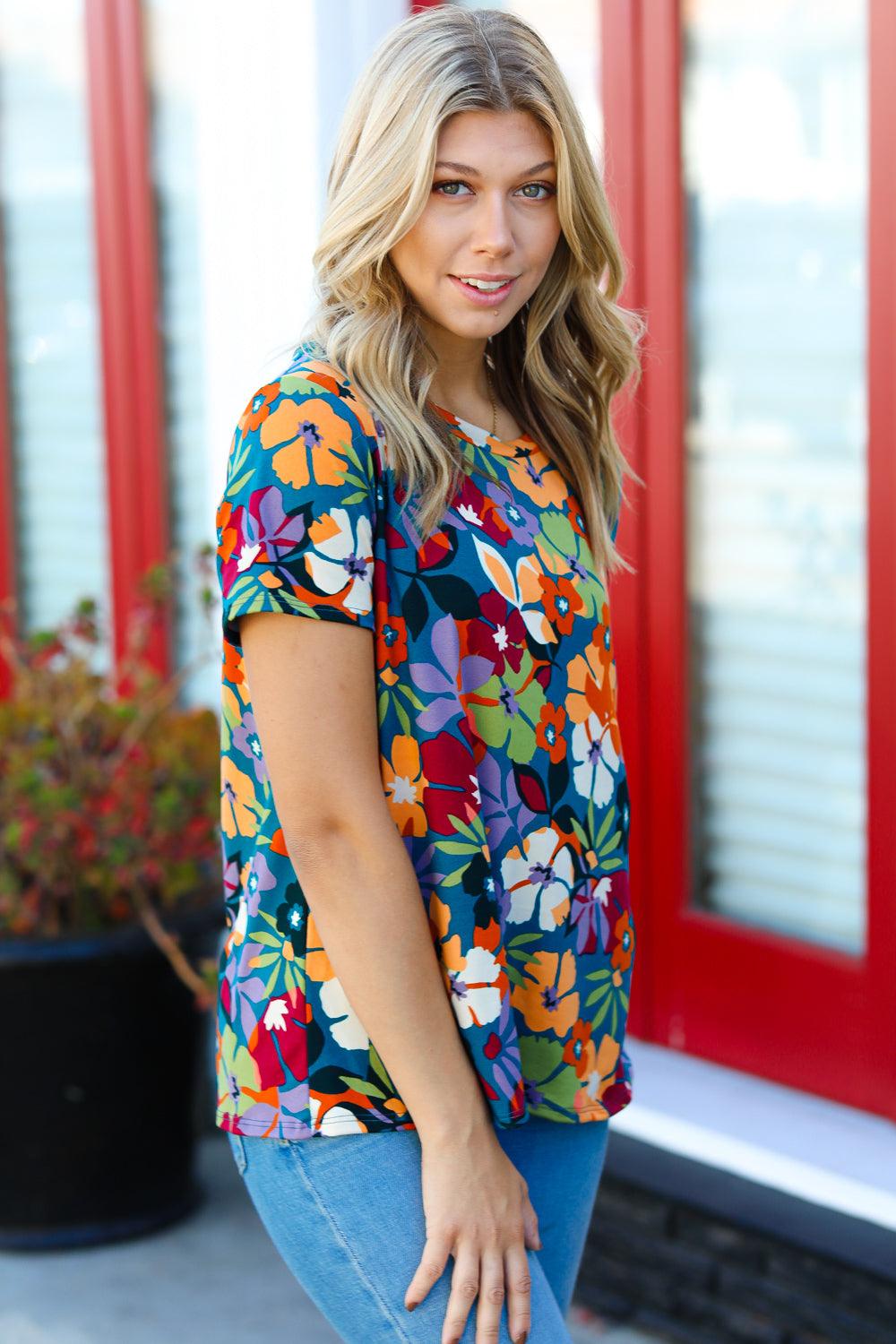 Floral Shenanigans Top - Atomic Wildflower