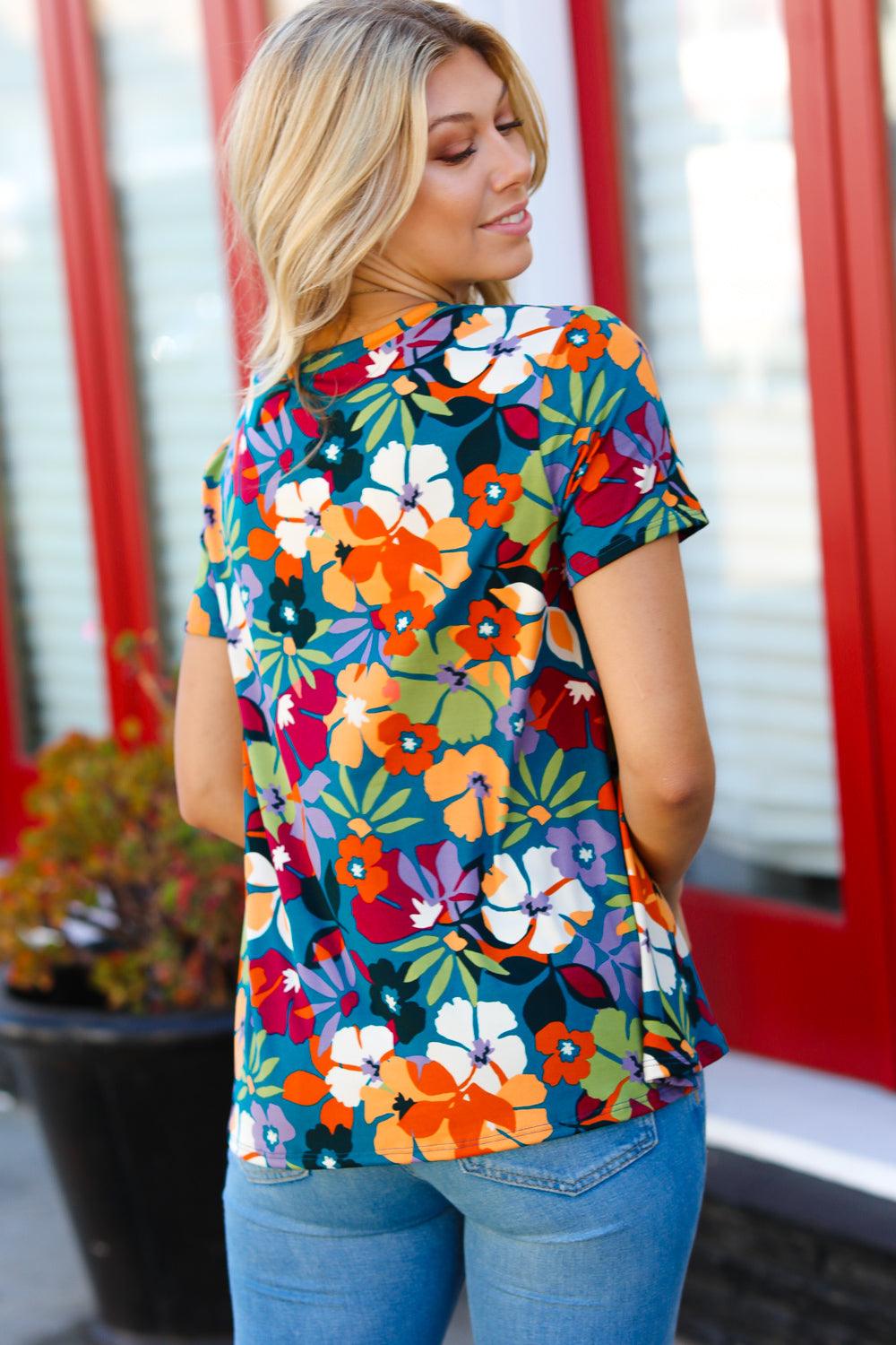 Floral Shenanigans Top - Atomic Wildflower