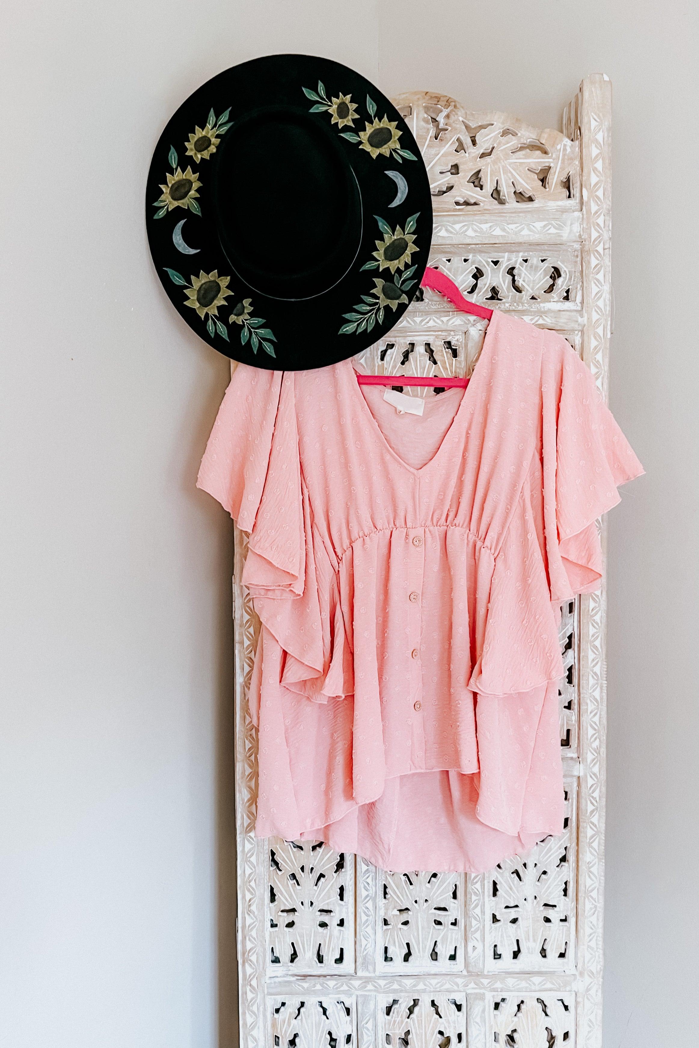 Big Love Swiss Dot Woven Top - Atomic Wildflower
