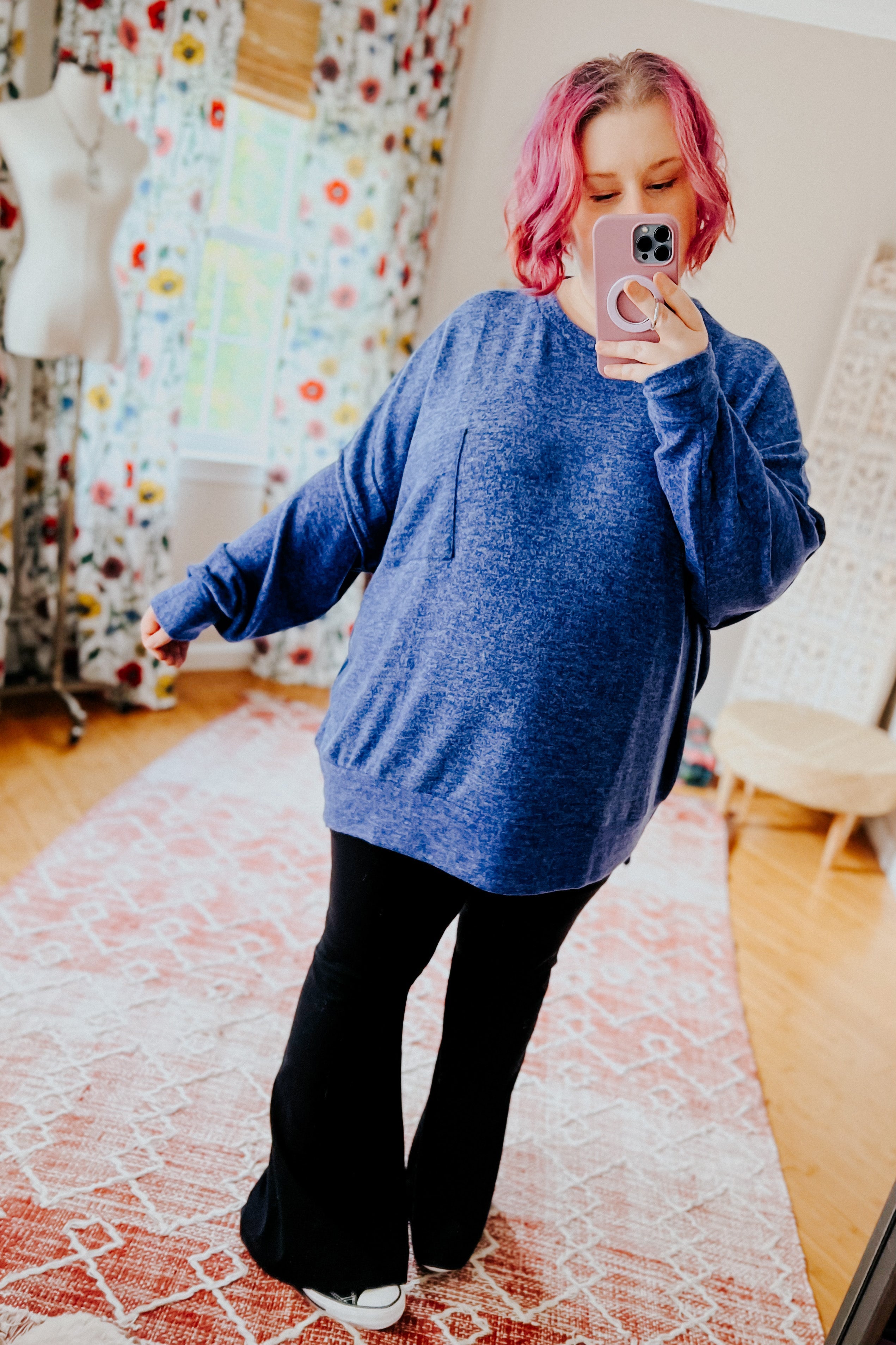 Now's The Time Mélange Sweater • Blue