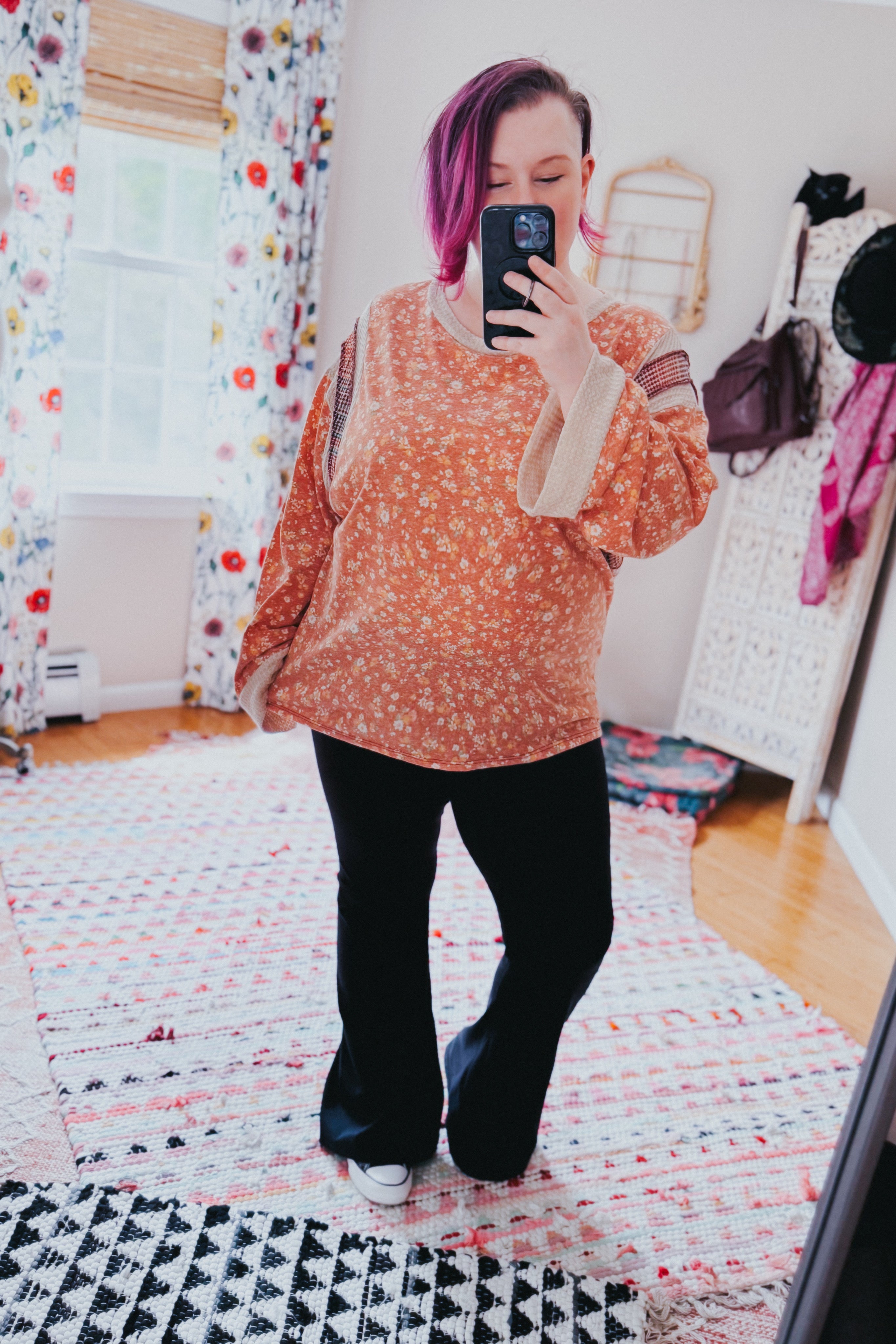 In the Flower Fields Floral Top
